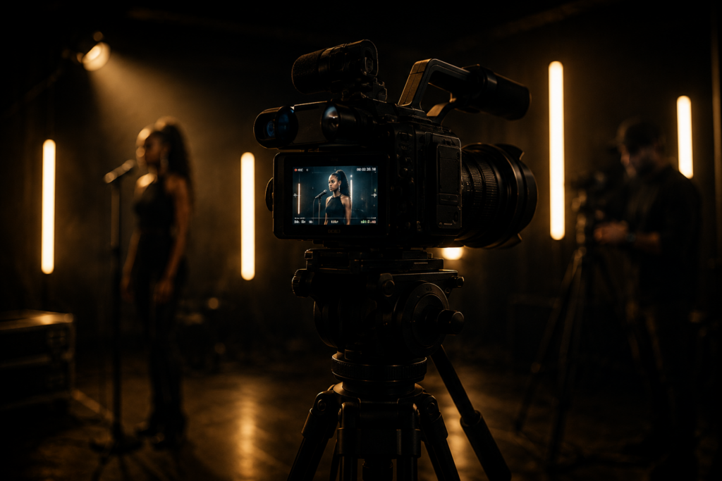 Clips musicaux, vidéos promotionnelles et contenus visuels.